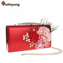 Новые Моды для Женщин Жемчуг Сумки Диаманта bling Бисером Свадьба Вечерние Сумки Дамы Цепи Плеча Сумки Небольшой Сумки Кошелек