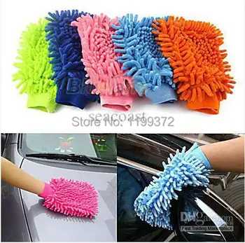 

100 pcs/lot Super Mitt Microfiber Car Wash Washing Cleaning Glove