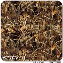 iTAATOP TSMY12330B 0.5m *2M Popular camo grass hydro dipping pva film hydrographic film water transfer printing film
