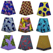 Рождественское красивое платье африканская Анкара хлопок воск печать ткань модный Дашики нигерийский Гана Китенге воск ткань