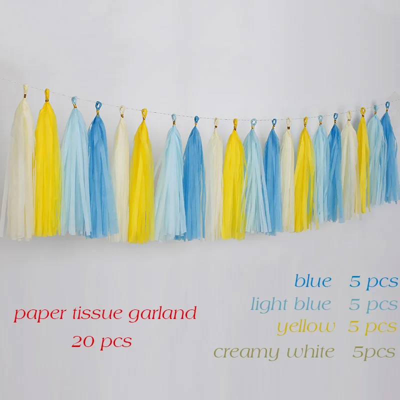 tissue garland color 9 