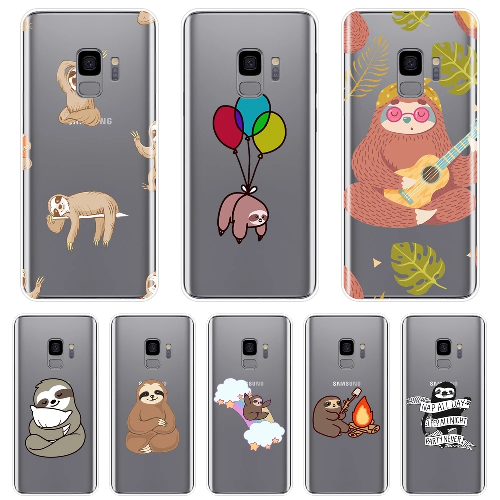 Силиконовый чехол для телефона Samsung Galaxy S5 S6 S7 Edge S8 S9 Plus Kawaii забавная милая мягкая