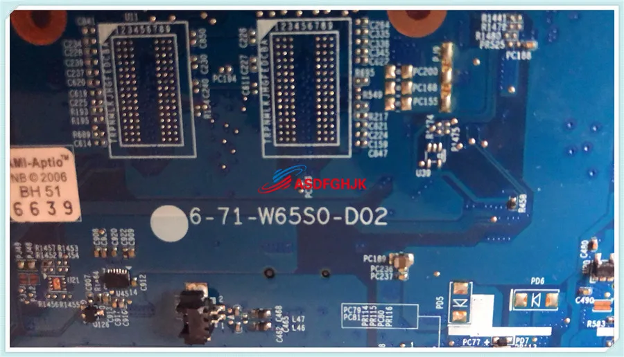 amazing  Original FOR Hasee K650D W650S K610C K590C Laptop Motherboard 6-71-W65S0-D02 Test OK