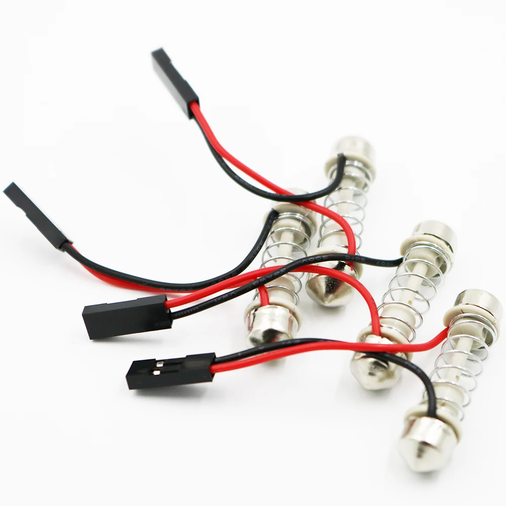 

YSY 10pcs T4w Festoon Connector Wire Cables For All Car Light Led Panel Dome Light Socket Harness Plugs Pin Adapter
