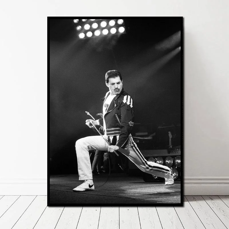 

Freddie Mercury Art Canvas Poster Music Singer poster Wall Pictures for Living Room No Frame
