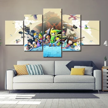

Cartoon Decorative Paintings for Wall The Legend of Zelda Game Poster Animation Wall Art for Home Decor