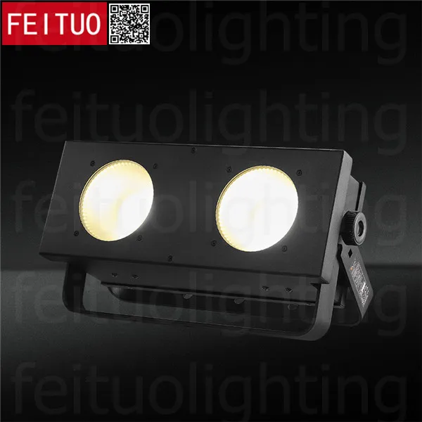 Новое поступление камера 4 x lot Powercon 2x100 Вт Cob Led Audience DMX Blinder Light теплый