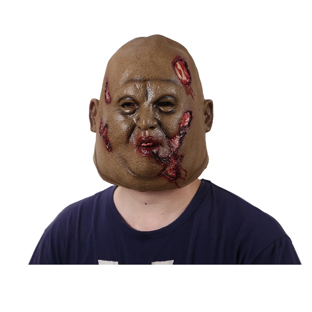 

Horror Zombie Mask, Latex Biochemical Monster Mask Halloween Costume Party Mask Screaming Corpse Overhead Mask
