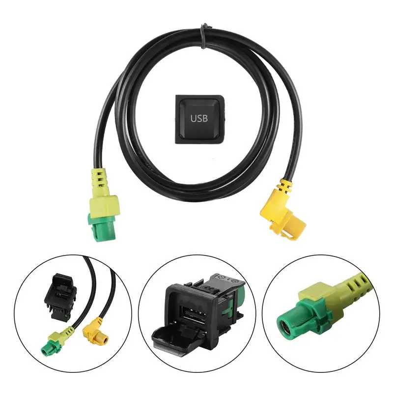 Автомобильный USB адаптер аудио кабель переключатель разъем Aux для RNS315 RCD510 Magotan L POLO