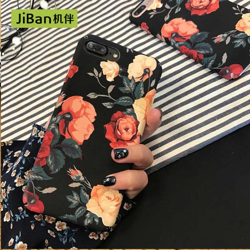 Jiban новая тенденция ретро розы телефон чехол для iPhone 6 6S Plus Роскошные Жесткий