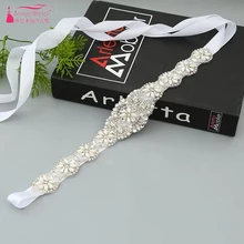 Прозрачный кристалл, свадебный пояс платье украшения свадьбное платье со стразами Пояс аксессуары ZA013