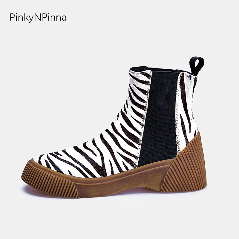 leopard flat ankle boots