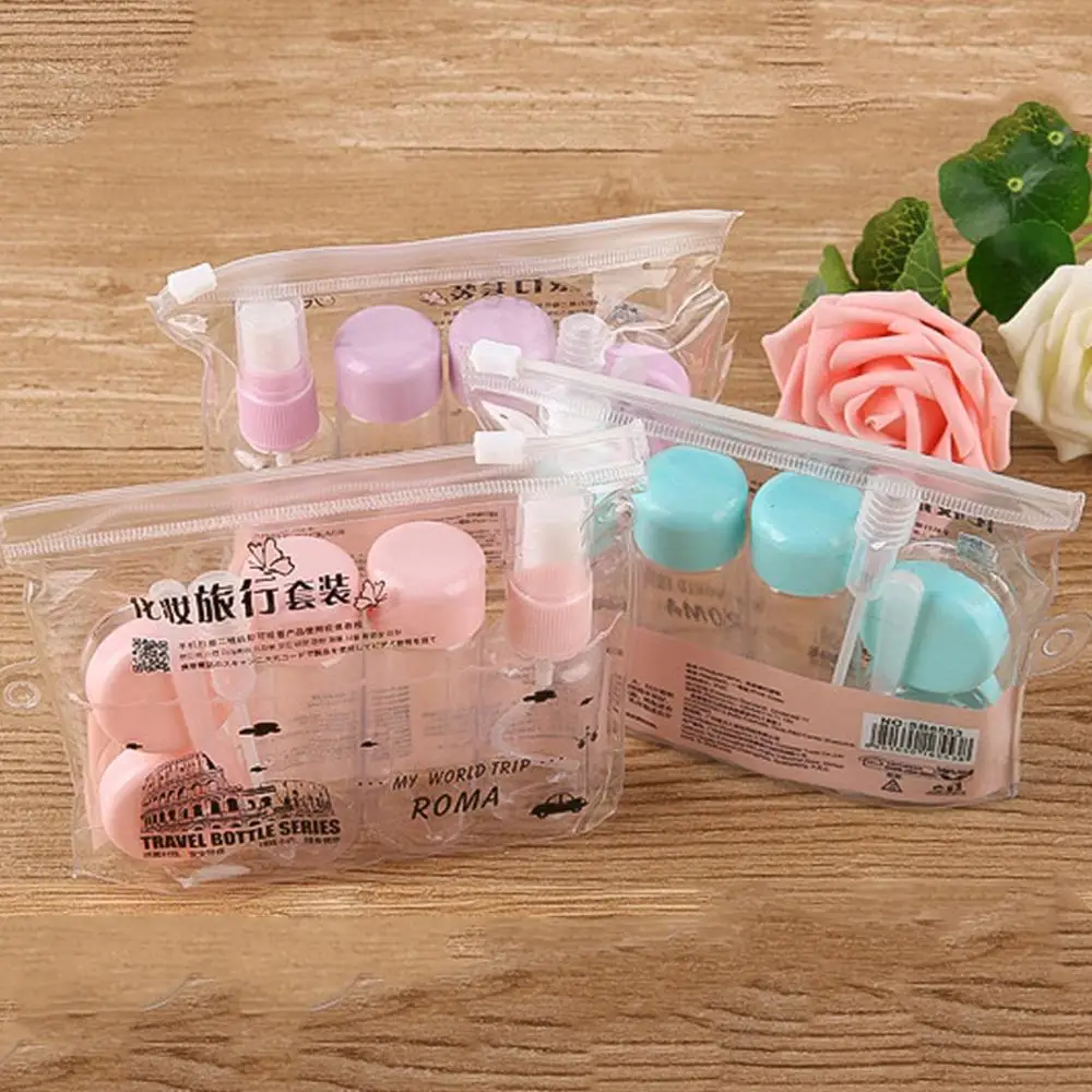 

Empty bottle set travel cosmetics sub-bottle set skin care product sub-package box cream bottle 7pcs / set spray bottle