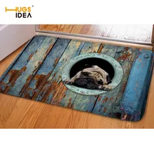HUGSIDEA открытый добро пожаловать вход коврик и Ковры милые животные собака бульдог кошка печати дома Ковры S для bedroorm Кухня 40*60 см Ковры