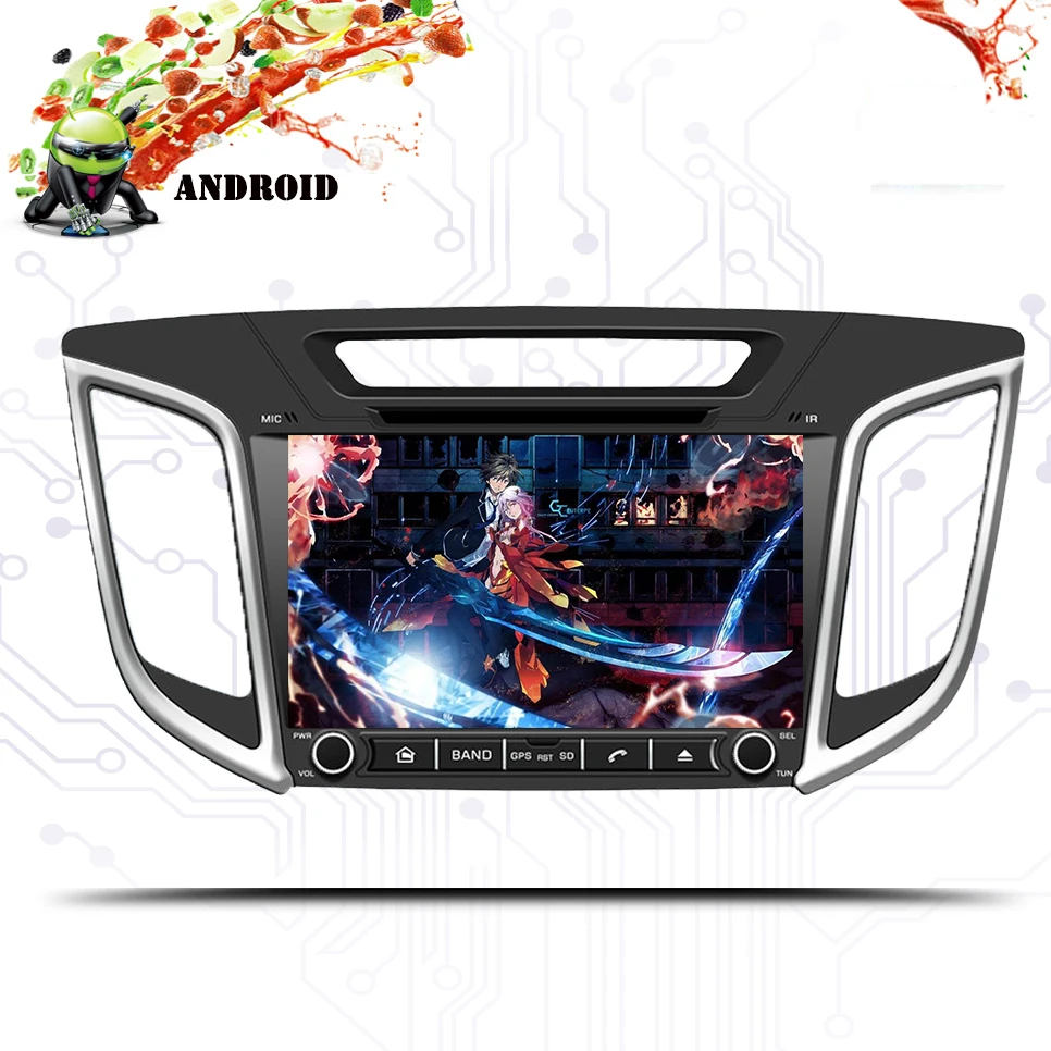 Top 9 INCH Octa 8 Core Android 9.0  Ram 4GB Car DVD For Hyundai Creta IX25 2014-18 with 1024*600 WIFI GPS Radio Navigation Head Unit 2