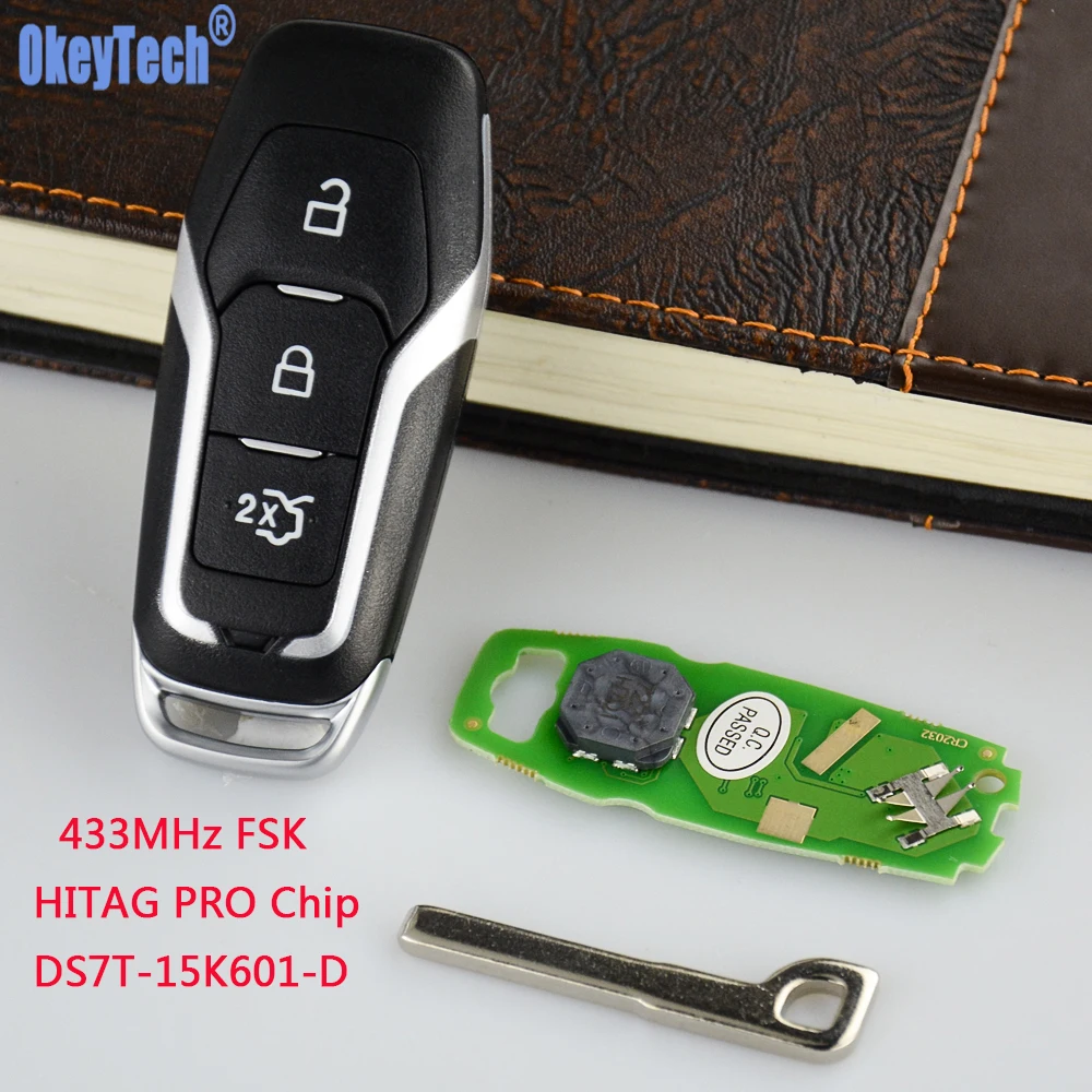 OkeyTech для Ford Mondeo Edge S Max Galaxy 2014 2018 смарт карта дистанционный Автомобильный ключ 433
