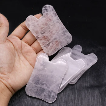 

Natural Rose Quartz SPA Acupuncture Scraping Massage Healing for Make Up China Traditional Facial Gua Sha Tool Health Care