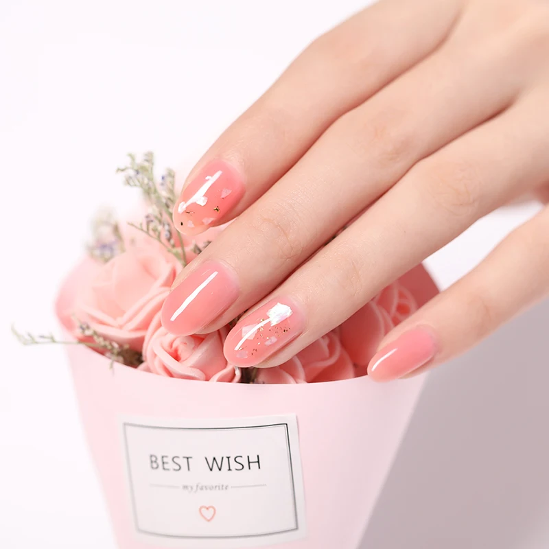 Harunouta 12ml Pink Color Gel Nail Polish Natural Resin Long Lasting Soak Off UV LED Lamp Nail Art Gel Varnish Manicure