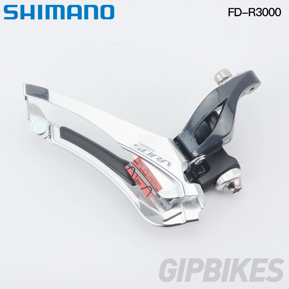 

Shimano SORA FD R3000 F Front Derailleur 2x9 Speed Bicycle FD R3000 Front Derailleur Braze on Alloy
