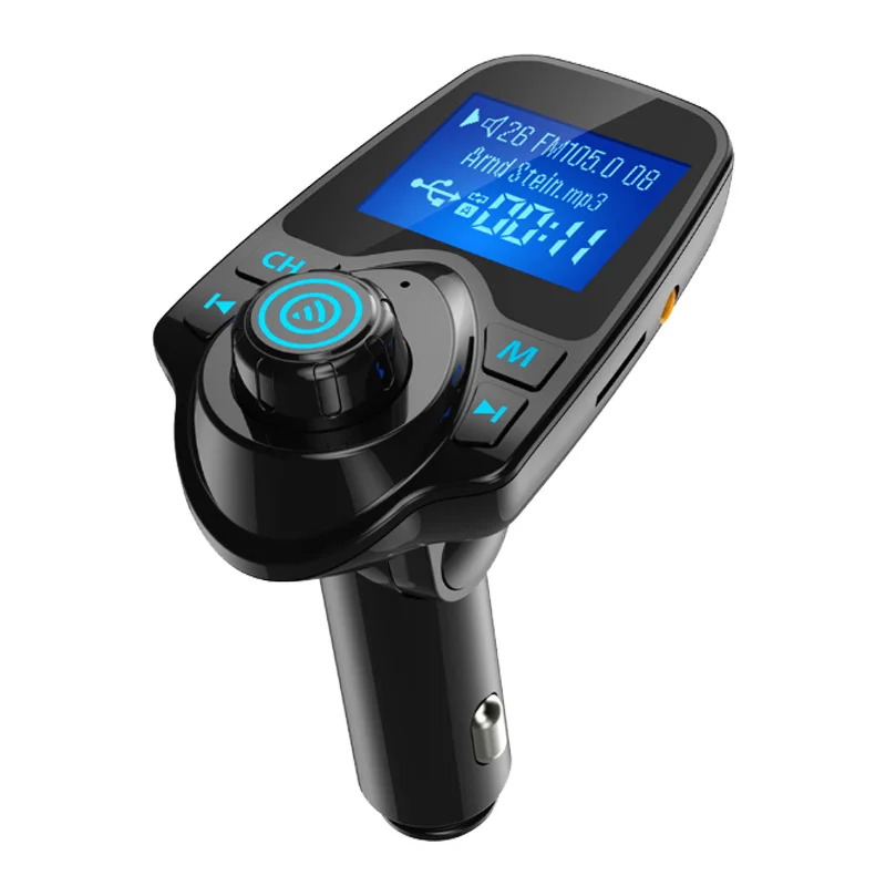

2019 New Mobile Phone Charger in Car Handsfree FM Transmitter Bluetooth Car MP3 Player Dual USB Car Charger for iPhone Xiaomi