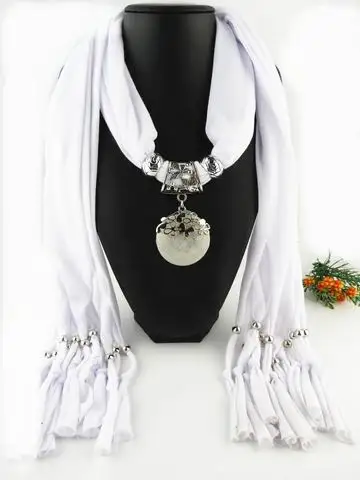 RUNMEIFA бренд модный дизайн популярный кулон шарф для женщин ювелирные изделия кулон шарф женский Драгоценный Камень Подвески Аксессуары Шарф - Цвет: 10