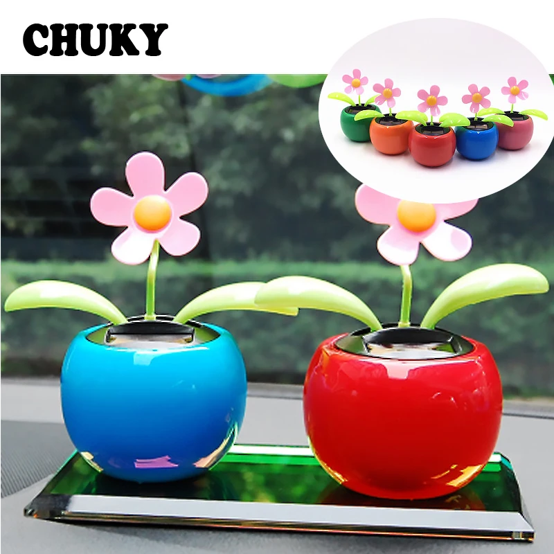 Cute Solar Powered Dancing Flip Flap Car Home Desk Dancer Bobble Toys YL