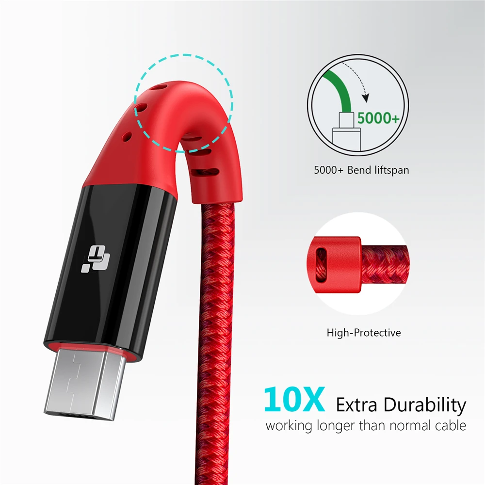 Кабель Micro USB TIEGEM 2 А кабель для быстрой зарядки и передачи данных Samsung Xiaomi планшета
