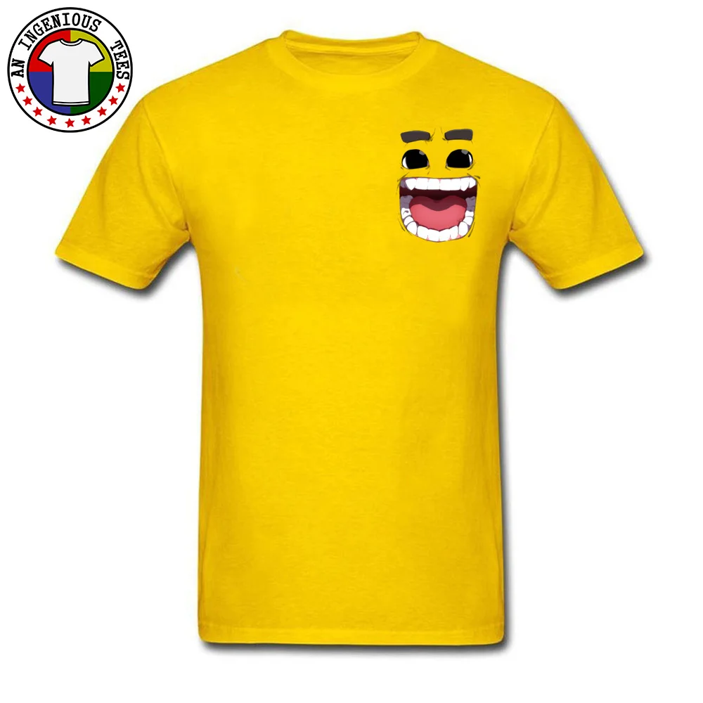 Coupons Men's T Shirt Happy Tee v2.0 Summer T-Shirt 100% Cotton Short Sleeve Design Tshirts O-Neck Top Quality Happy Tee v2.0 Chest yellow