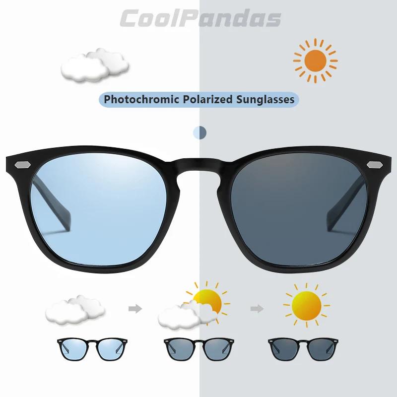 Fashion Brand Intelligent Photochromic Polarized Sunglasses For Men Women Driving Sun Glasses Oculos gafas de sol hombre UV400