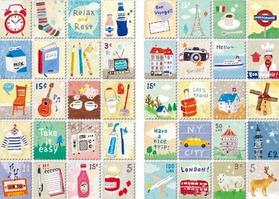 Pacotes Lote Vintage Folding Selos Adesivos Faça Você Mesmo Multifunções Adesivo Diário Decoração Álbum Scrapbooking 30 - 6 Material escolar e de escritório