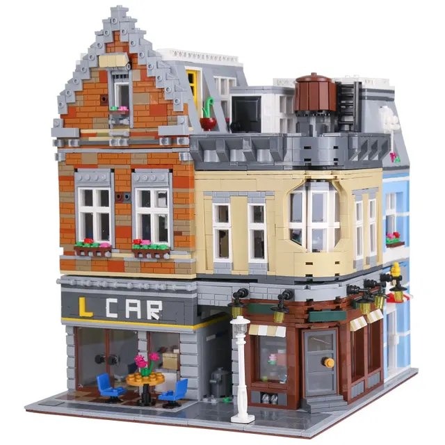 Lepin 15034 MOC Street View Series The Potter Corner Building Blocks