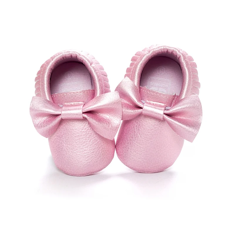 Новые детские мокасины с бахромой, обувь для новорожденных, мягкая подошва, искусственная кожа, обувь для малышей SL01 - Цвет: show as picture