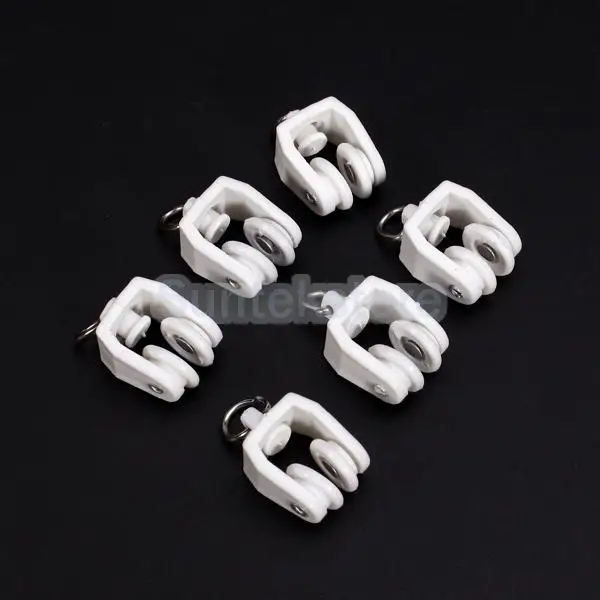 

New 2015 Brand New 20pcs Plastic Curtain Track Runners Rail Runners with Eyelet Free Shipping