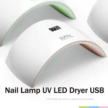 Лампа для ногтей УФ светодиодный USB Гель-лак свет инфракрасный датчик
