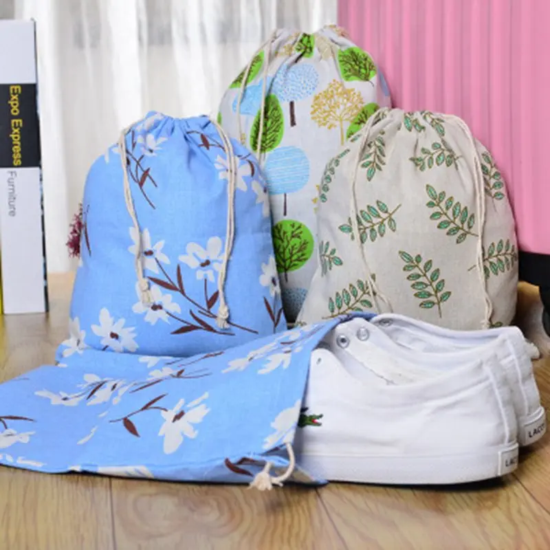 موضة الرسوم الزاهية حقيبة سفر لمستحضرات التجميل المنظم التخزين ماكياج الحقيبة حافظة للمكياج الغابات قماش أدوات الزينة الجمال غسل مربع