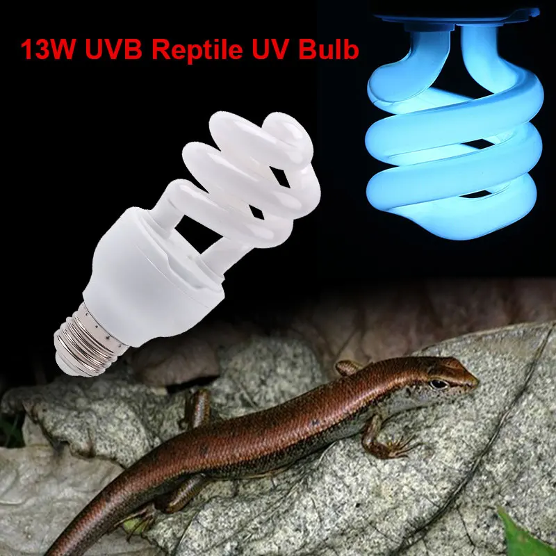 Открытый Рептилия тепла лампы безопасности AC 220-240 V E27 лампы спираль 13 W свет E27 UVB рептилия лампа УФ-в свет рептилия UVB