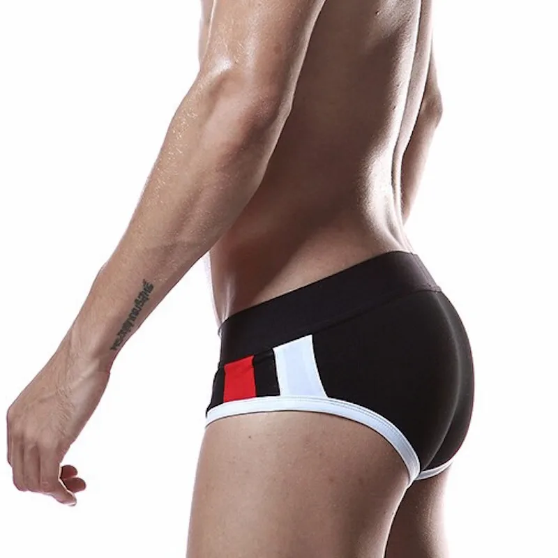 Мужские хлопковые трусы в стиле пэчворк SEOBEAN intimo uomo сексуальное эластичное
