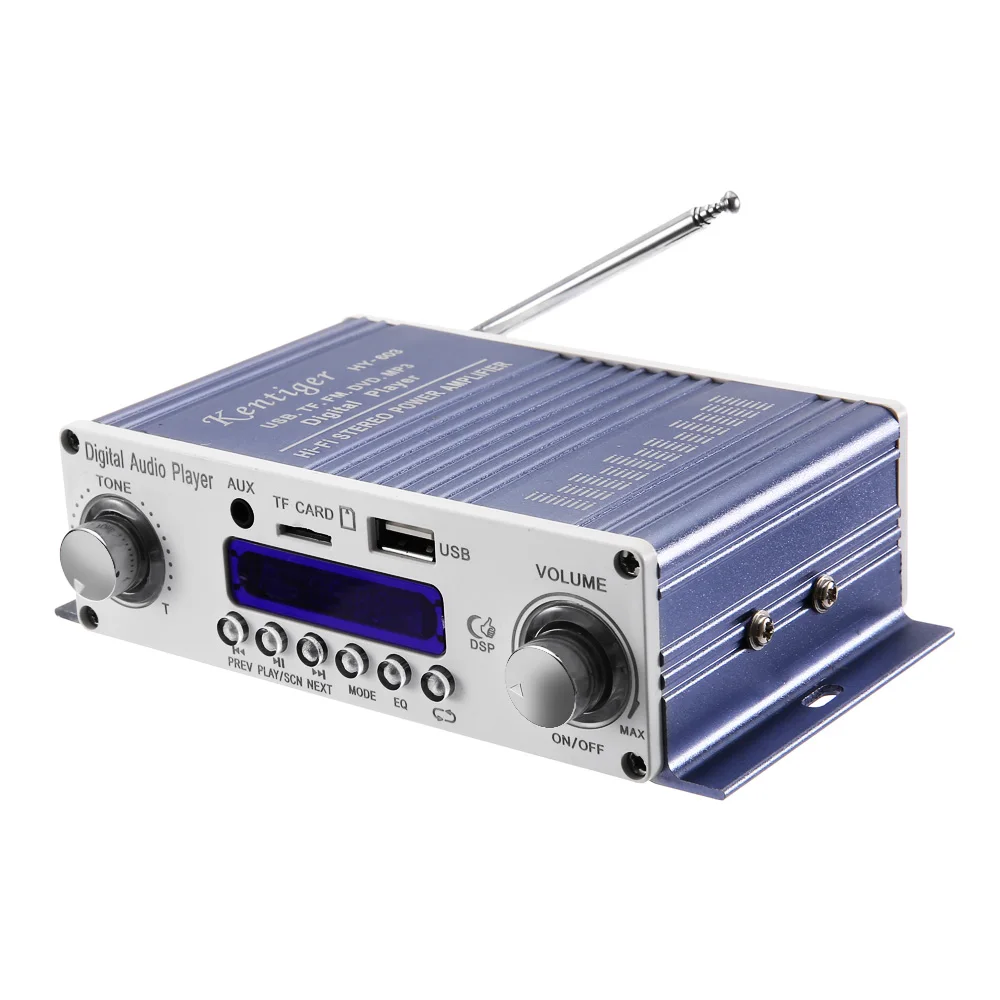 Kentiger HY 603 HiFi 12 В стерео Мощность усилители 4 Каналы цифровой аудио усилитель с ИК