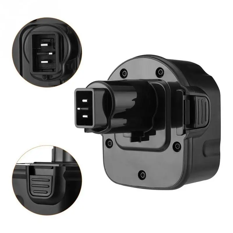 

New 2pcs 12V 2Ah Ni-Cd Battery Replace fire-proof material For Dewalt DE9074 Anti-impact Drop Shipping #0606