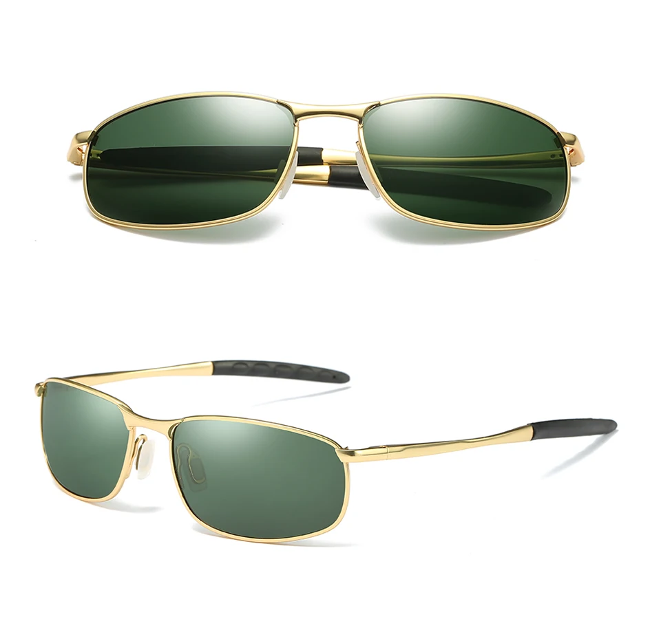 VCKA Polarized Sunglasses Men Brand Designer Rectangle Rectangle Sunglass Mens Driving Sun Glasses oculos de sol UV400 Eyewear 9