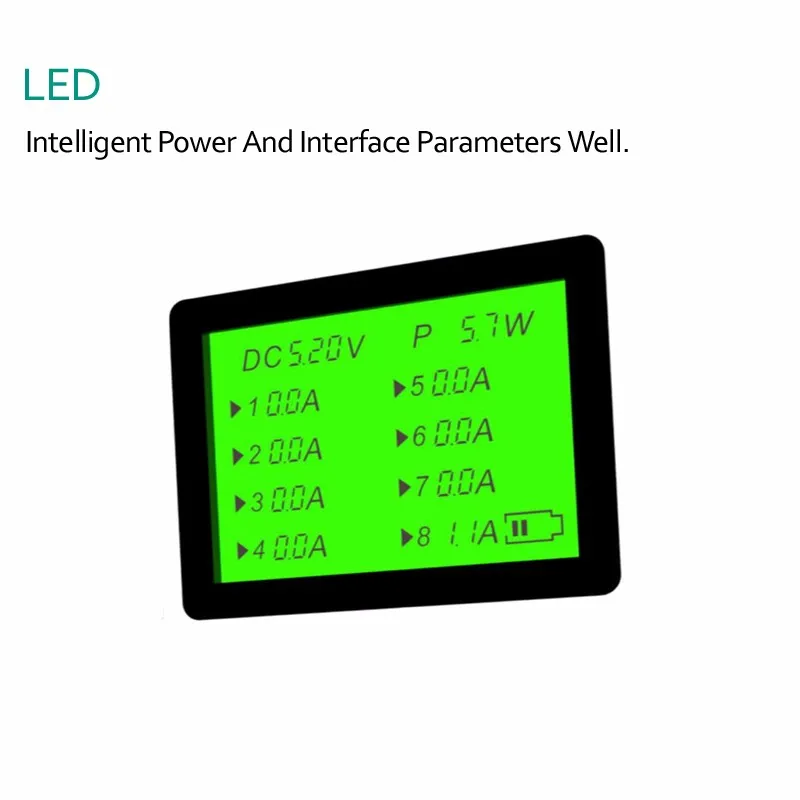 INGMAYA 8 портов USB зарядное устройство 5V8A светодиодный дисплей зарядная станция для iPhone iPad samsung huawei Xiaomi OnePlus LG адаптер переменного тока