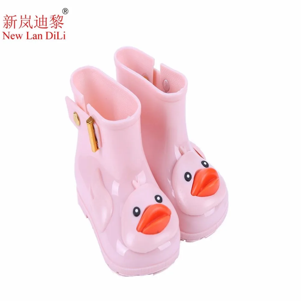 Mini-Melissa-Duck-Rain-Boot-Rhubarb-Children-Shoe-2017-New-Winter-Side-Rivets-PVC-Dough-Kids (1)