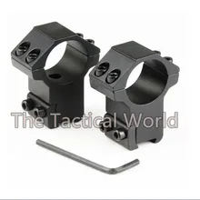 2 шт. 25.4 мм 1 дюймов " Кольца высокий профиль областей крепления для фонарика 11 мм Picatinny ласточкин хвост Охота прицел Рейку