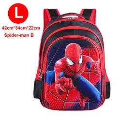 Новые детские школьные сумки для мальчиков девочек Человек-паук Капитан Америка Мультфильм Рюкзаки для дошкольников детские