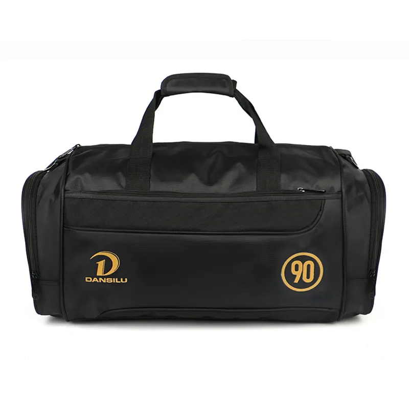 Спортивная сумка для женщин фитнес мужская Водонепроницаемая наружная сумочка - Цвет: black golden