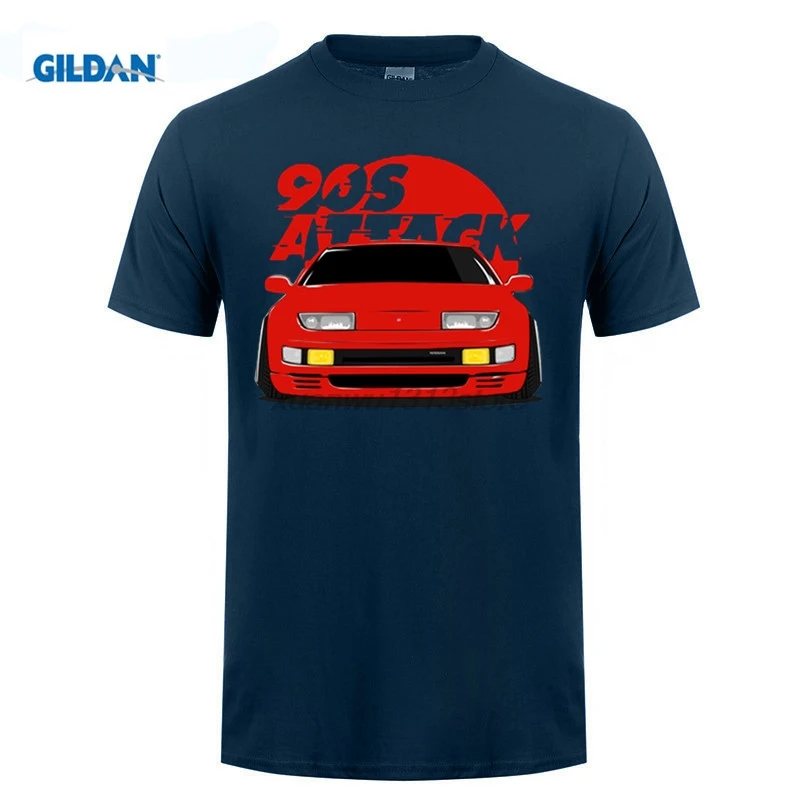 GILDAN Funny Tee Shirts Nissan Fairlady 300ZX 90s Car Attack Teenage O ...