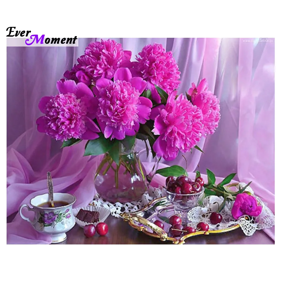 

Rose DIY Diamond Paintings Flower Diamond Mosaic Resin Needlework Home Decoration Rhinestone Diamond Embroidery ASF370