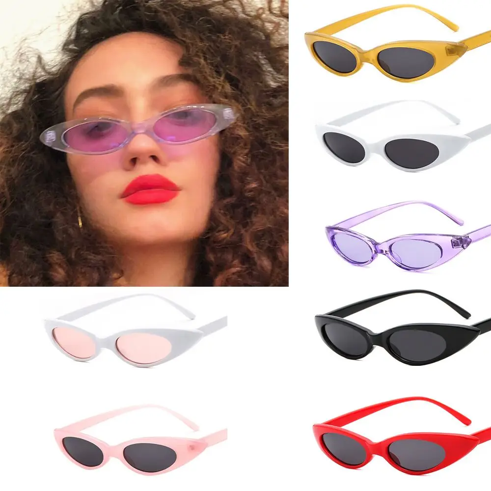 Vintage Women Triangle Small Sunglasses Cat eye Brand Designer Retro Sunglass Female UV400 Sun glasses Travel Accessories 3