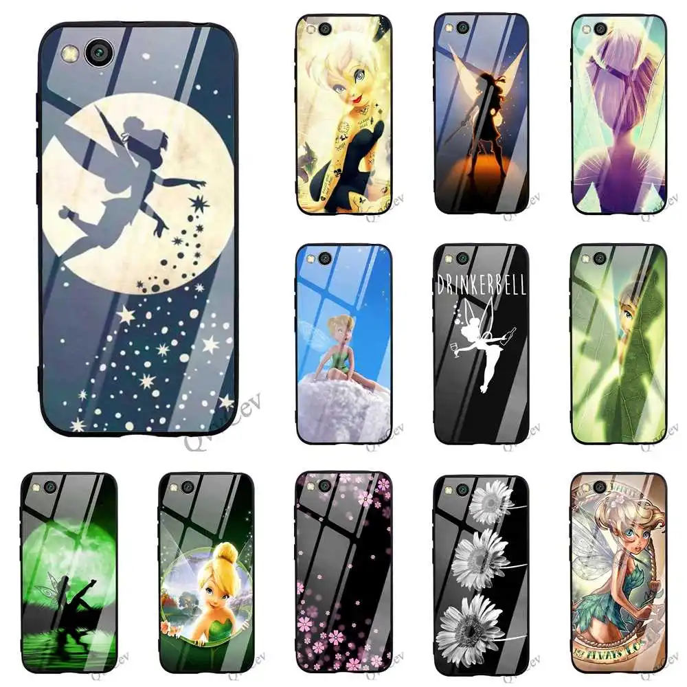 

Protective Tinker Bell Tinkerbell Glass Phone Cover for Xiaomi Mi 9 Case A1 A2 8 Lite F1 Redmi Note 6 Pro 4X 6A 7 5 Back