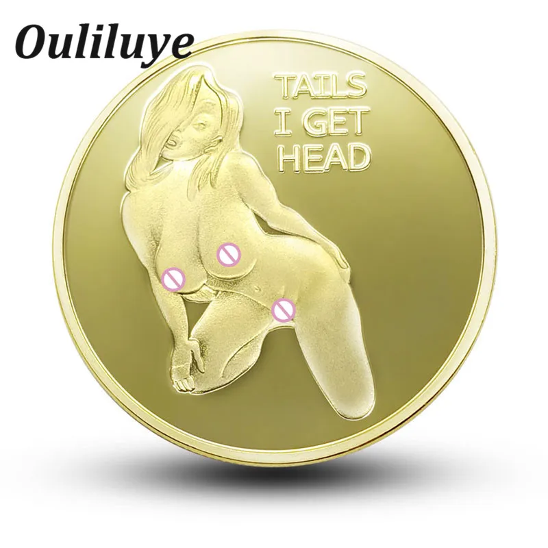 

Gold Plated Bitcoin Coin Commemorative Coin Sexy Woman Luck Collection Arts Gifts Bitcoin Alloy Souvenir Physical Golden Coins